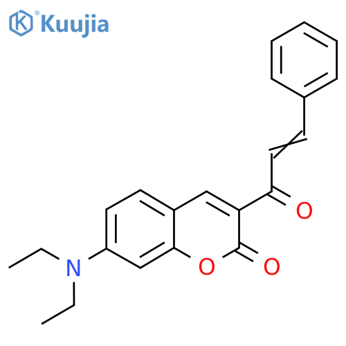 7-(Diethylamino)-3-(3-phenylprop-2-enoyl)chromen-2-one structure