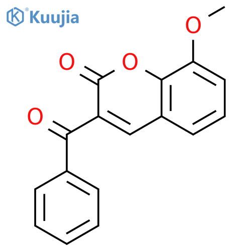3-benzoyl-8-methoxy-2H-chromen-2-one structure