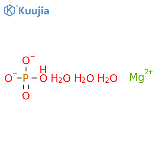 Magnesium hydrogen phosphate trihydrate structure