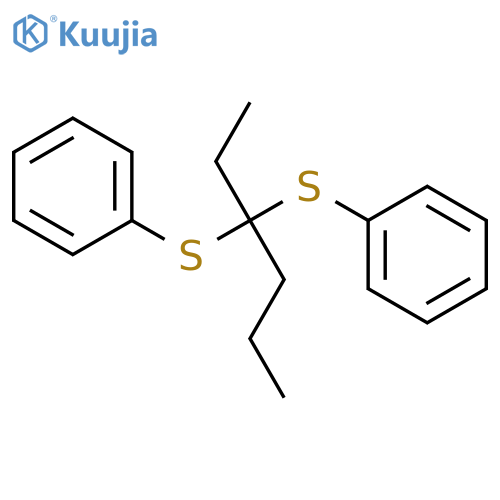 BENZENE, 1,1'-[(1-ETHYLBUTYLIDENE)BIS(THIO)]BIS- structure