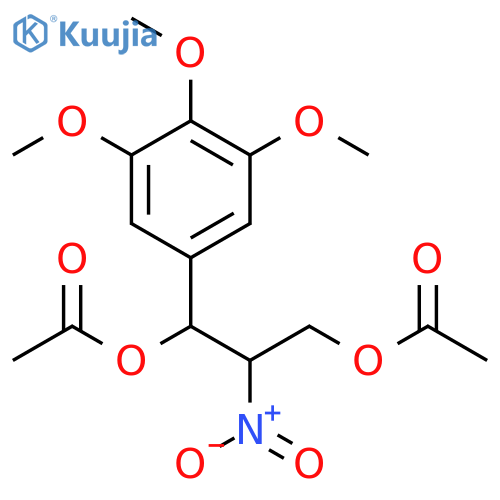 1,3-Propanediol, 2-nitro-1-(3,4,5-trimethoxyphenyl)-, 1,3-diacetate structure