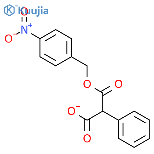 Propanedioic acid, phenyl-, mono[(4-nitrophenyl)methyl] ester structure