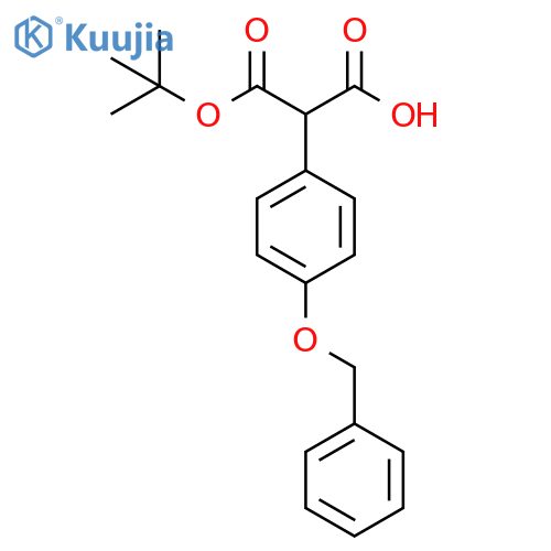 2-(4-(BENZYLOXY)PHENYL)-3-(TERT-BUTOXY)-3-OXOPROPANOIC ACID structure