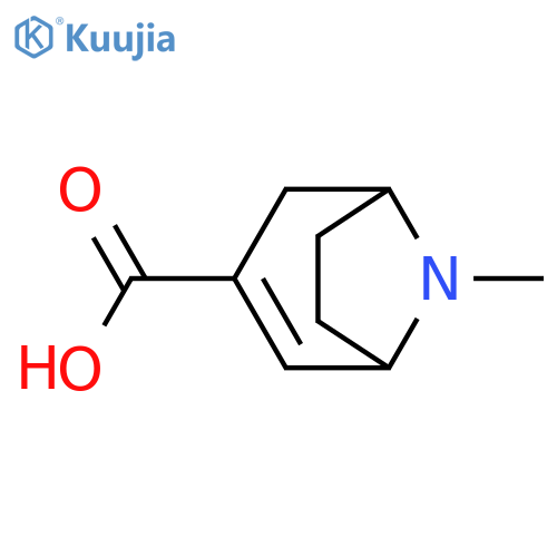 8-methyl-8-Azabicyclo[3.2.1]oct-2-ene-3-carboxylic acid structure