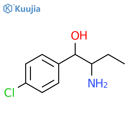2-amino-1-(4-chlorophenyl)butan-1-ol structure