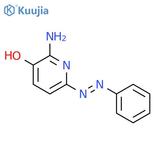 3-Pyridinol, 2-amino-6-(phenylazo)- structure