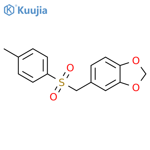 1,3-Benzodioxole, 5-[[(4-methylphenyl)sulfonyl]methyl]- structure