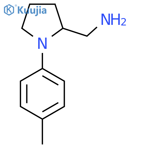 1-(4-methylphenyl)pyrrolidin-2-ylmethanamine structure