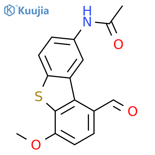 ACETAMIDE, N-(9-FORMYL-6-METHOXY-2-DIBENZOTHIENYL)- structure