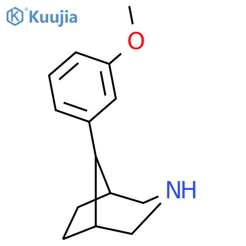 3-AZABICYCLO[3.2.1]OCTANE, 8-(3-METHOXYPHENYL)- structure