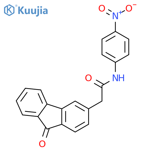 9H-Fluorene-3-acetamide, N-(4-nitrophenyl)-9-oxo- structure