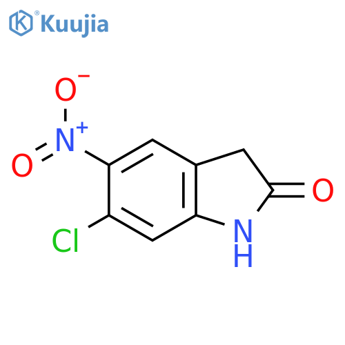 6-chloro-5-nitro-indolin-2-one structure