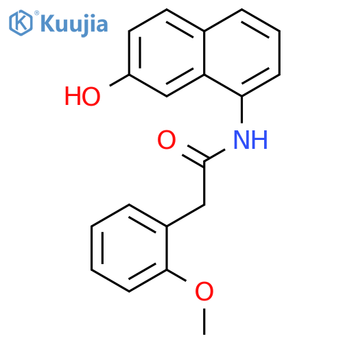 BENZENEACETAMIDE, N-(7-HYDROXY-1-NAPHTHALENYL)-2-METHOXY- structure