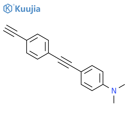 4-((4-Ethynylphenyl)ethynyl)-N,N-dimethylaniline structure