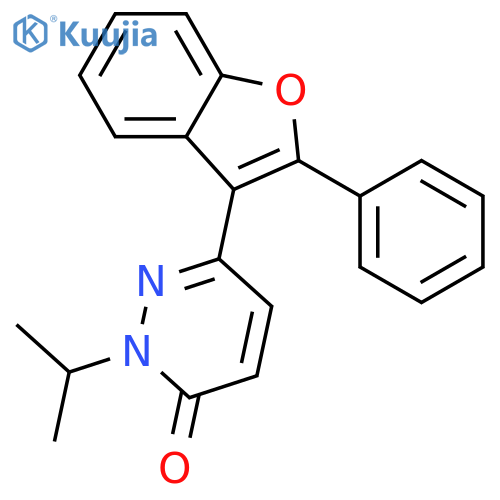 3(2H)-Pyridazinone, 2-(1-methylethyl)-6-(2-phenyl-3-benzofuranyl)- structure