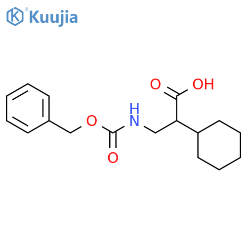 Cyclohexaneacetic acid, α-[[[(phenylmethoxy)carbonyl]amino]methyl]- structure