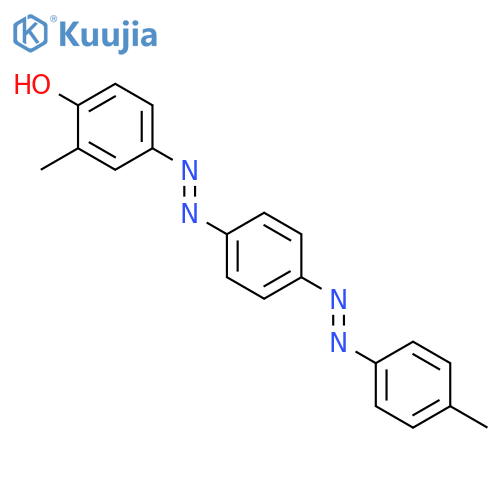 Phenol, 2-methyl-4-[[4-[(4-methylphenyl)azo]phenyl]azo]- structure