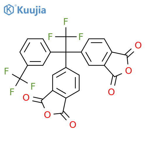 1,3-Isobenzofurandione, 5,5'-[2,2,2-trifluoro-1-[3-(trifluoromethyl)phenyl]ethylidene]bis- structure