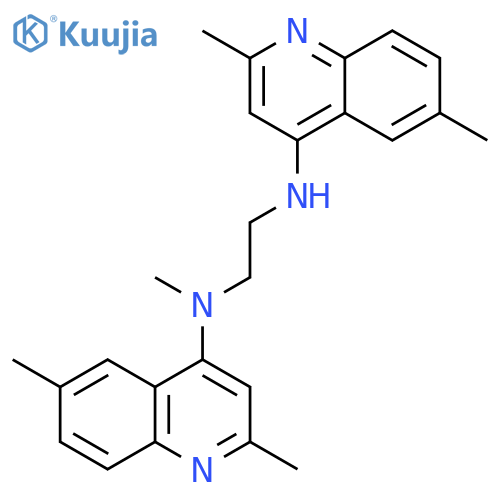 1,2-Ethanediamine, N,N'-bis(2,6-dimethyl-4-quinolinyl)-N-methyl- structure