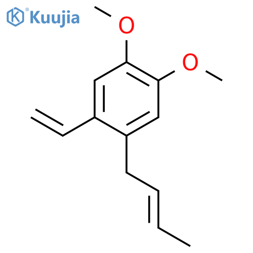 BENZENE, 1-(2-BUTENYL)-2-ETHENYL-4,5-DIMETHOXY- structure