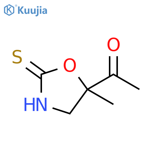 Ethanone,1-(5-methyl-2-thioxo-5-oxazolidinyl)- structure