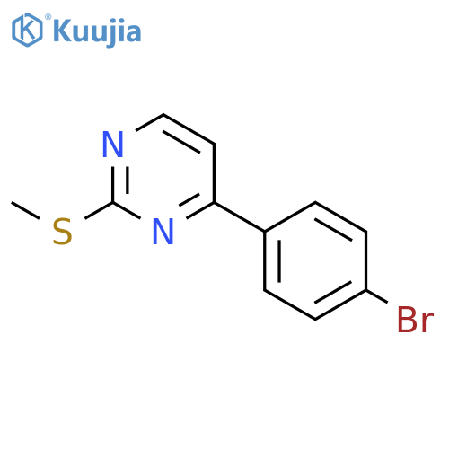 4-(4-Bromophenyl)-2-(methylthio)pyrimidine structure