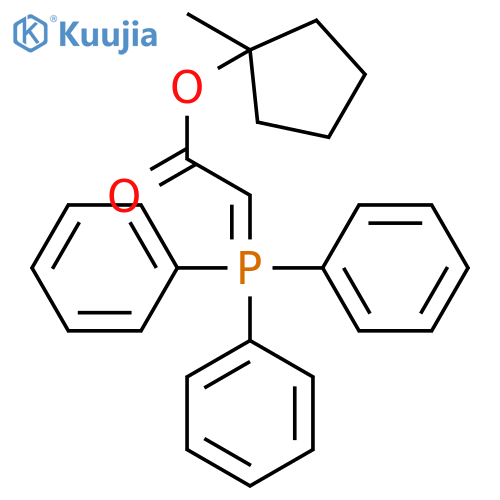ACETIC ACID, (TRIPHENYLPHOSPHORANYLIDENE)-, 1-METHYLCYCLOPENTYL ESTER structure
