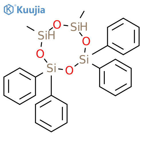 CYCLOTETRASILOXANE, 6,8-DIMETHYL-2,2,4,4-TETRAPHENYL- structure