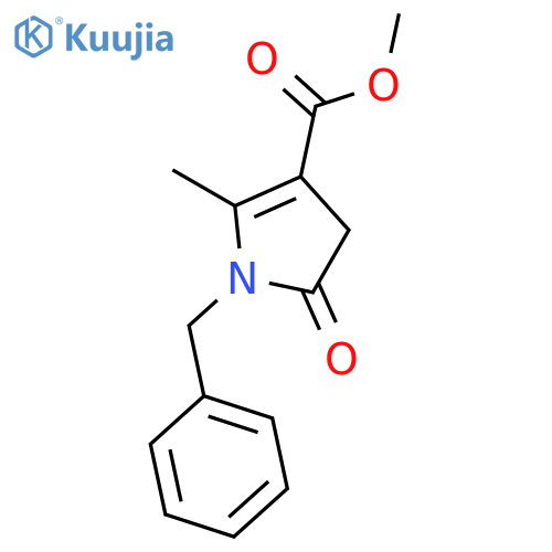 Methyl 1-benzyl-2-methyl-5-oxo-4,5-dihydro-1H-pyrrole-3-carboxylate structure
