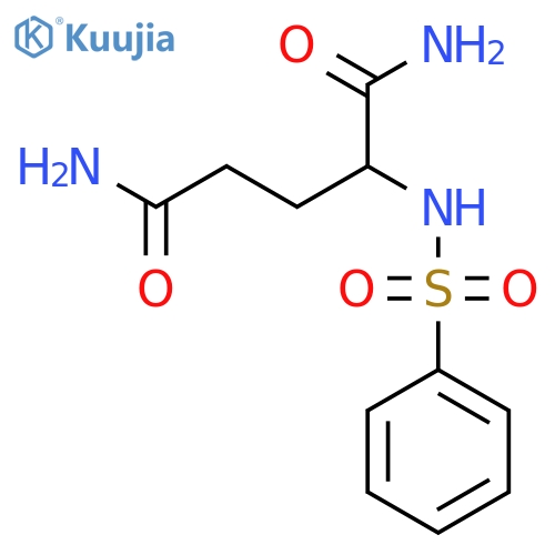 Pentanediamide, 2-[(phenylsulfonyl)amino]-, (2S)- structure