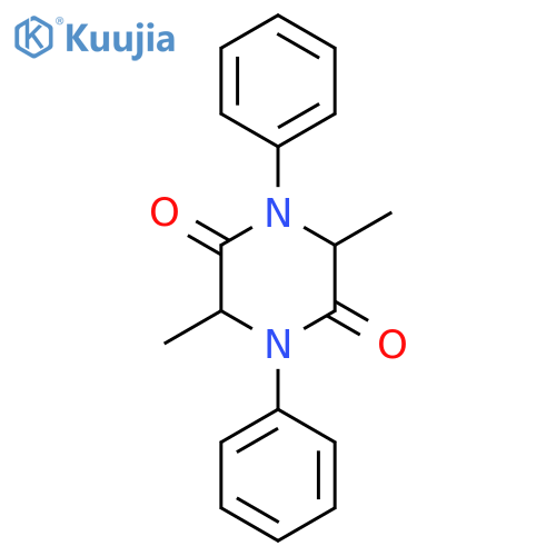 3,6-Dimethyl-1,4-diphenylpiperazine-2,5-dione structure