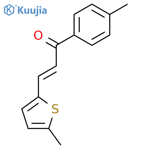 2-PROPEN-1-ONE, 1-(4-METHYLPHENYL)-3-(5-METHYL-2-THIENYL)- structure