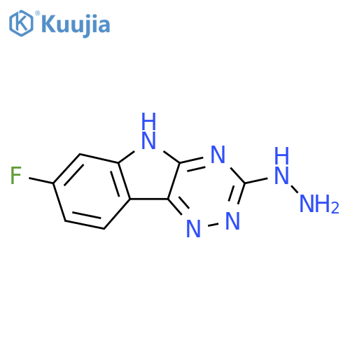 7-Fluoro-3-hydrazinyl-5H-[1,2,4]triazino[5,6-b]indole structure