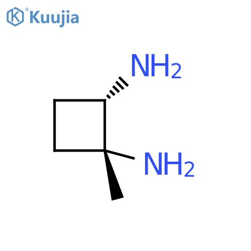 1,2-Cyclobutanediamine,1-methyl-, cis- (9CI) structure