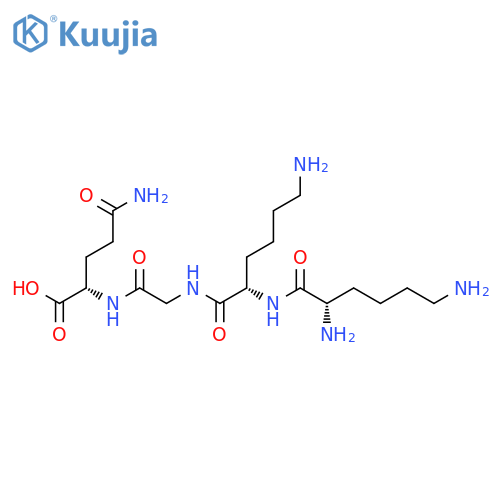 L-Glutamine, L-lysyl-L-lysylglycyl- structure