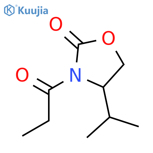 (S)-(+)-4-Isopropyl-3-propionyl-2-oxazolidinone structure