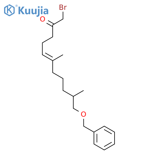5-Undecen-2-one, 1-bromo-6,10-dimethyl-11-(phenylmethoxy)-, (E)- structure
