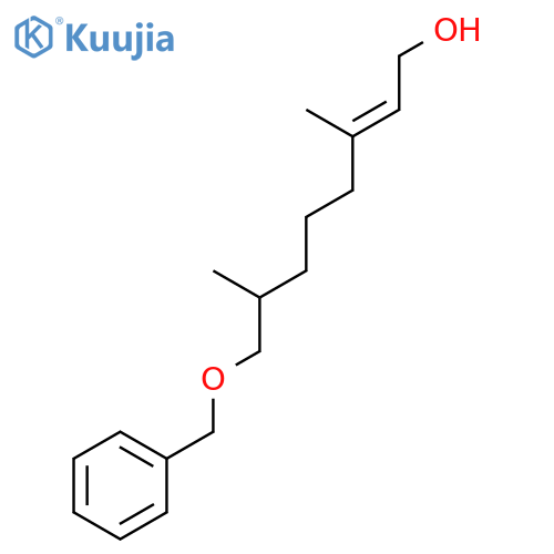 2-Octen-1-ol, 3,7-dimethyl-8-(phenylmethoxy)-, (E)- structure