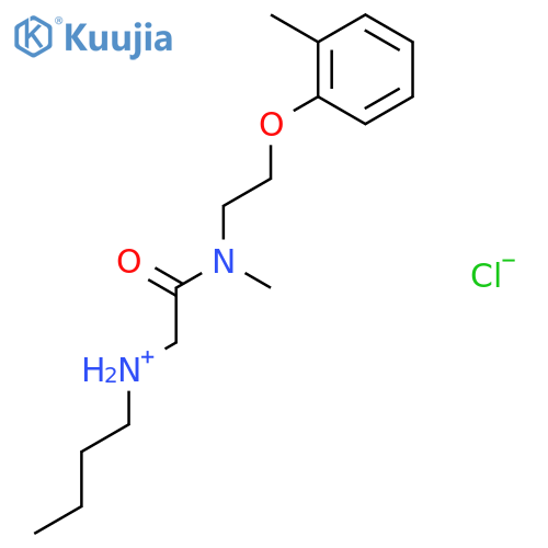 N-(2-{methyl[2-(2-methylphenoxy)ethyl]amino}-2-oxoethyl)butan-1-aminium chloride structure