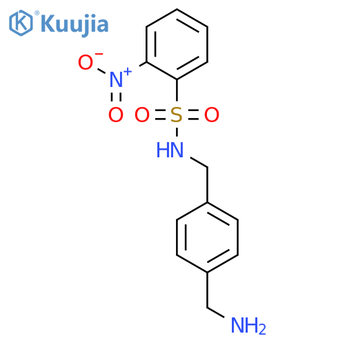 BENZENESULFONAMIDE, N-[[4-(AMINOMETHYL)PHENYL]METHYL]-2-NITRO- structure
