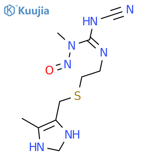 Guanidine,N'-cyano-N''-[2-[[(2,3-dihydro-5-methyl-1H-imidazol-4-yl)methyl]thio]ethyl]-N-methyl-N-nitroso- structure