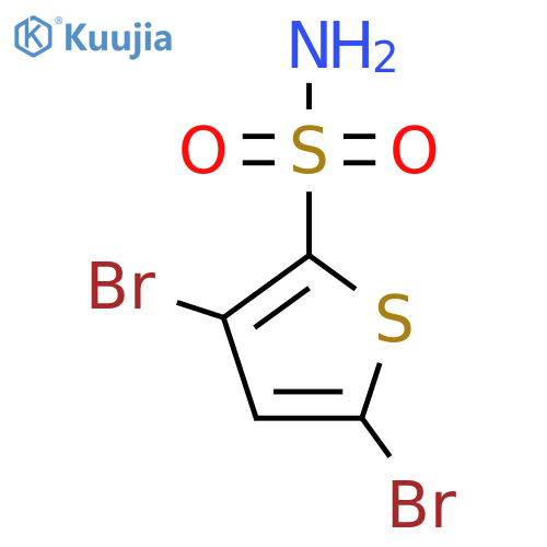 3,5-Dibromothiophene-2-sulfonamide structure