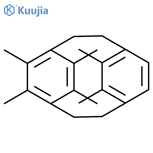 Tricyclo(8.2.2.24,7)hexadeca-6,10,12,13,15-hexaene, 5,6,11,12,13,15-hexamethyl- structure