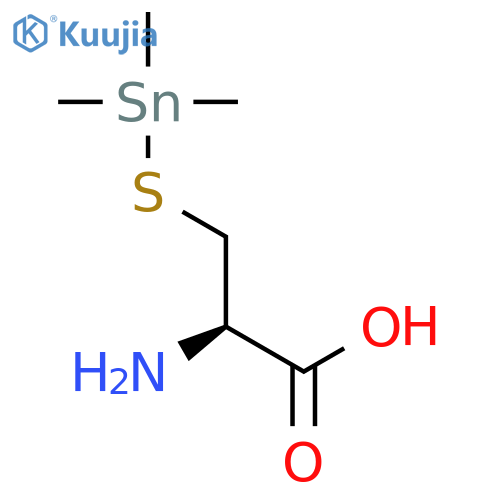 L-CYSTEINE, S-(TRIMETHYLSTANNYL)- structure
