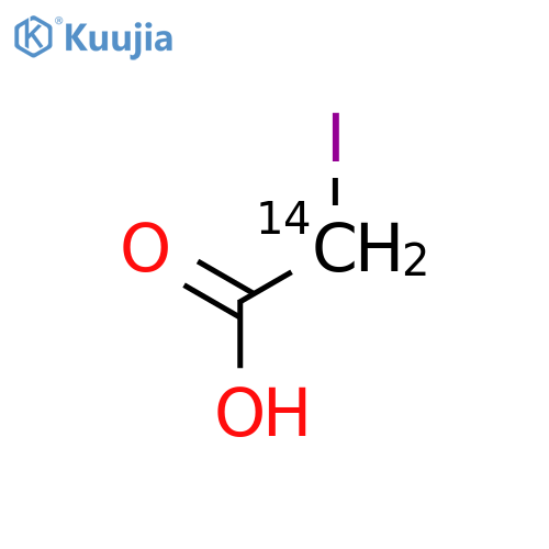 Acetic-2-14C acid,2-iodo- (9CI) structure