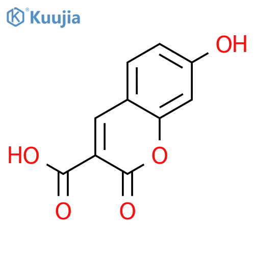 7-Hydroxycoumarin-3-carboxylic acid structure