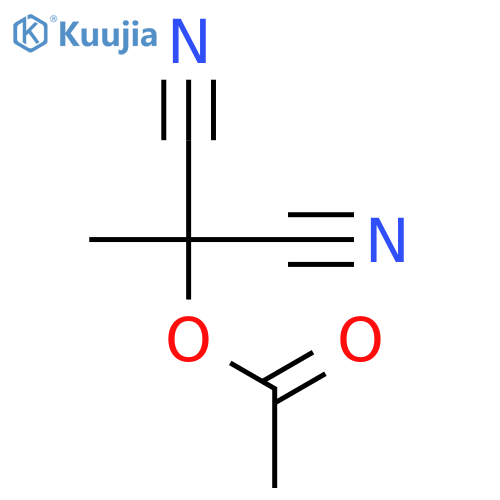 Propanedinitrile,2-(acetyloxy)-2-methyl- structure