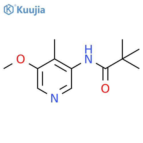 N-(5-Methoxy-4-methylpyridin-3-yl)pivalamide structure
