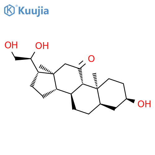 3α,20β,21-Trihydroxy-5β-pregnan-11-one structure