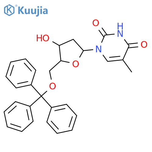 5'-O-Tritylthymidine structure